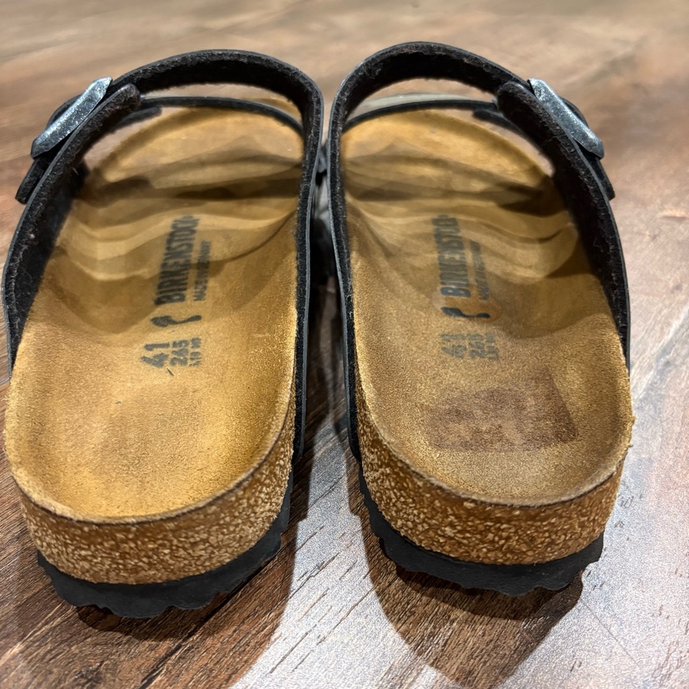 Birkenstock Arizona Magic Galaxy Black Glitter Slide Sandals EU 41 - Picture 9 of 9